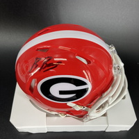 NFL - Georgia Brock Bowers Signed Mini Helmet