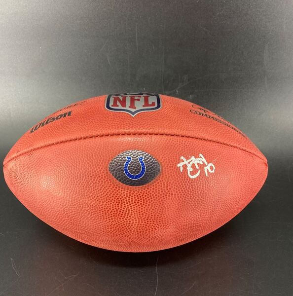 Colts - Adonai Mitchell Signed Authentic Football with Colts Logo (Not A...