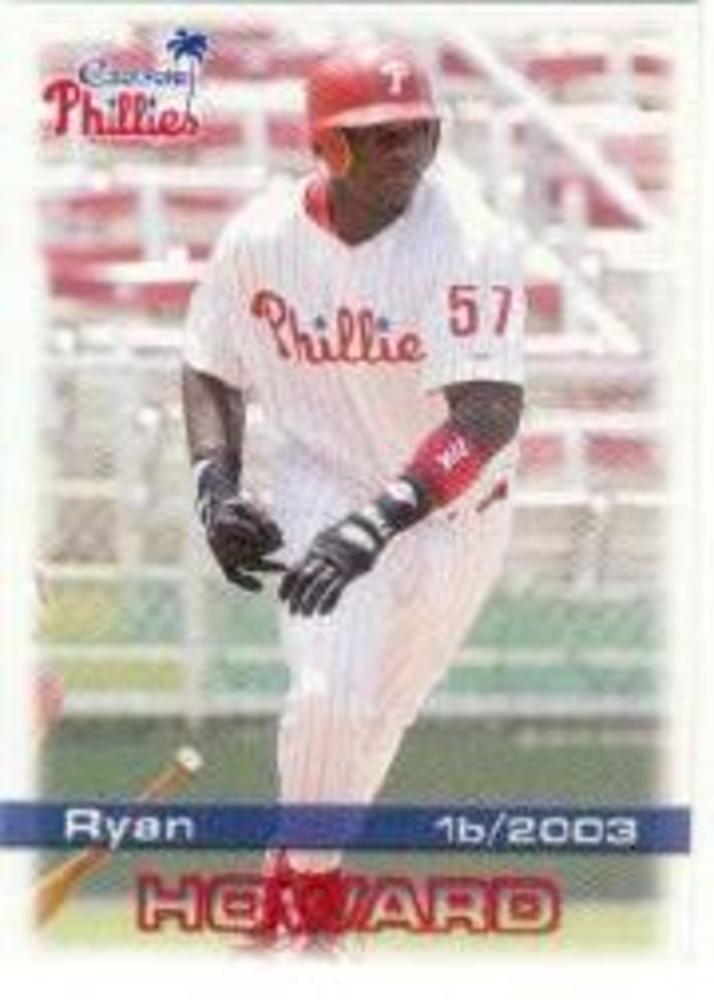 2003 Clearwater Phillies Grandstand #14 Ryan Howard