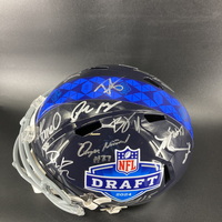 NFL - Multi Signed NFL Draft Replica Speed Helmet Signed By Caleb Willia...