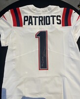 Will Campbell Signed Patriots Draft Jersey - first team jersey signed af...