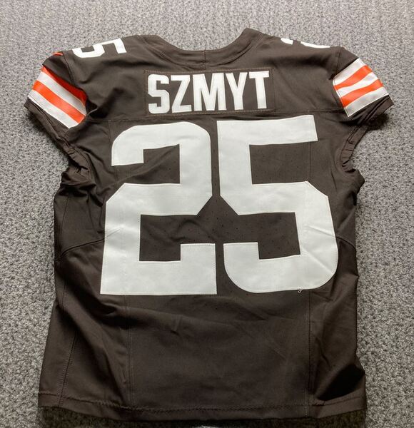 London Games - Browns Andre Szmyt Game Worn Jersey (10/05/2025) Size 40 ...