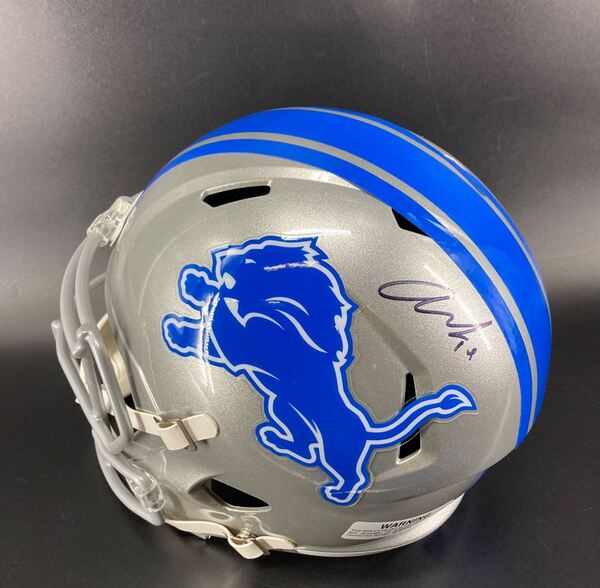 Lions - Amon-Ra St. Brown Signed Replica Speed Helemt