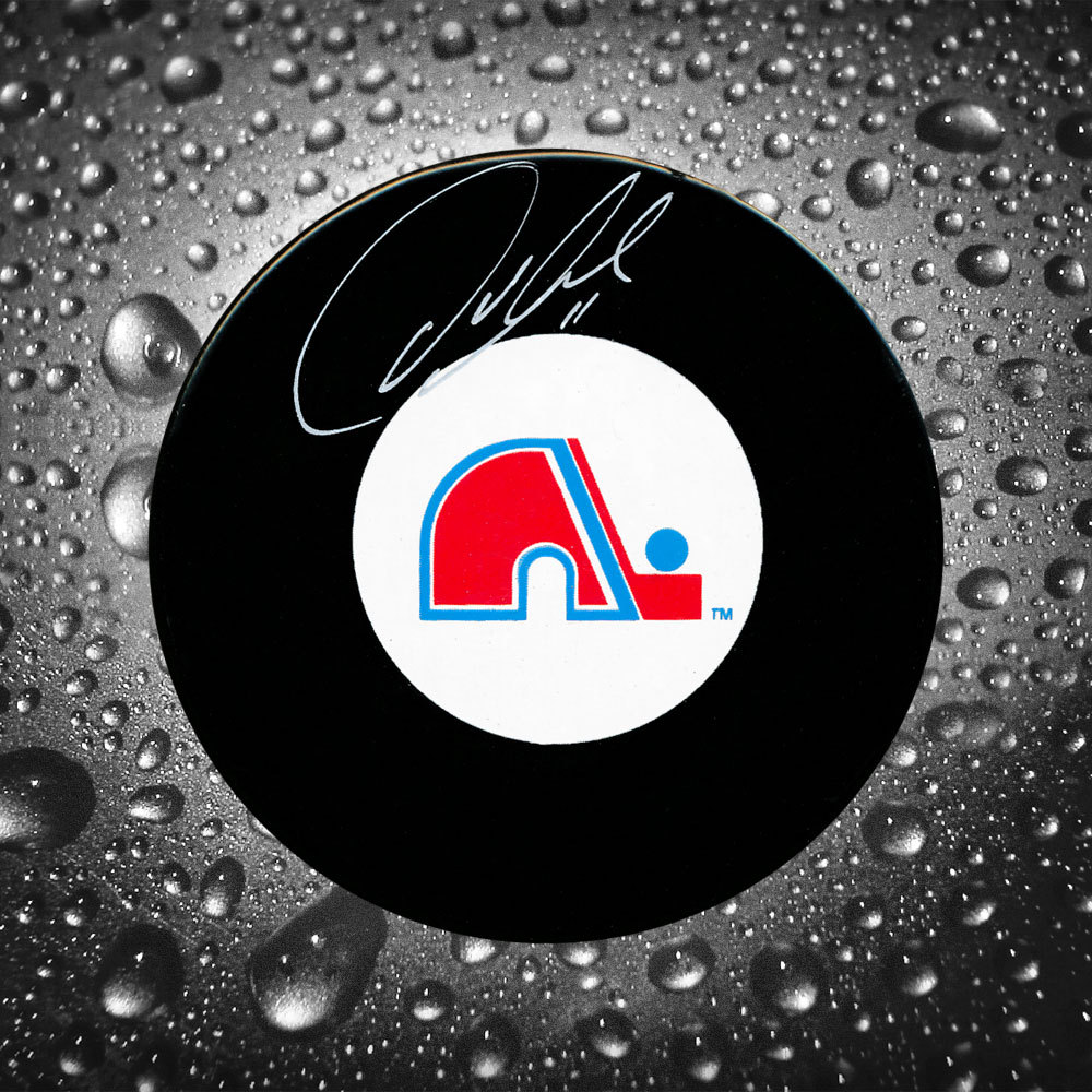 Owen Nolan Quebec Nordiques Autographed Puck