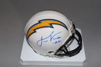 Chargers - Jason Verrett signed Chargers mini helmet (slight smudge on s...