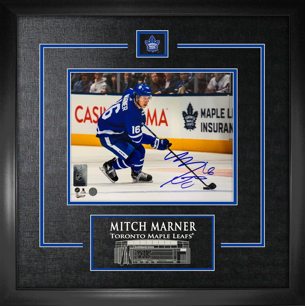 Mitch Marner Toronto Maple Leafs Signed Framed 8x10 Skating Photo