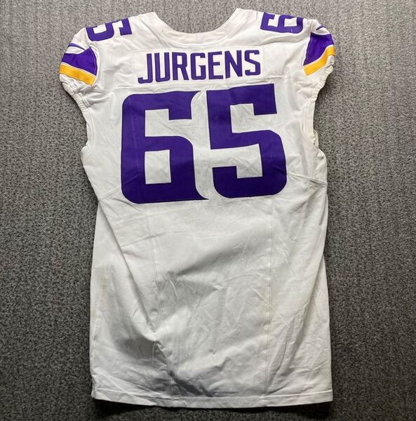 Dublin Games - Vikings Michael Jurgens Game Worn Jersey (9/28/2025) Size...