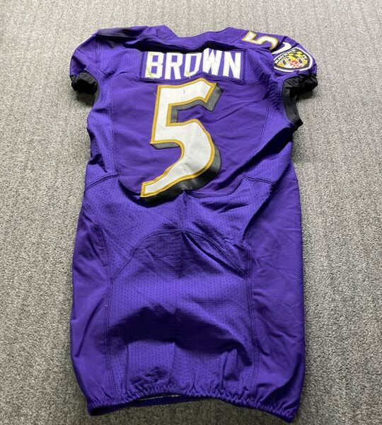 STS - Ravens Marquise Brown Game Worn Jersey (11/7/21) Size 36