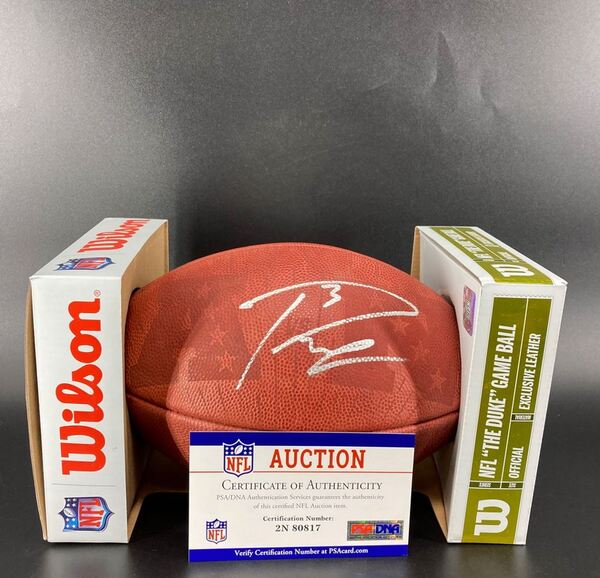 NFL - Seahawks Russell Wilson Signed Authentic Football with Pro Bowl Logo