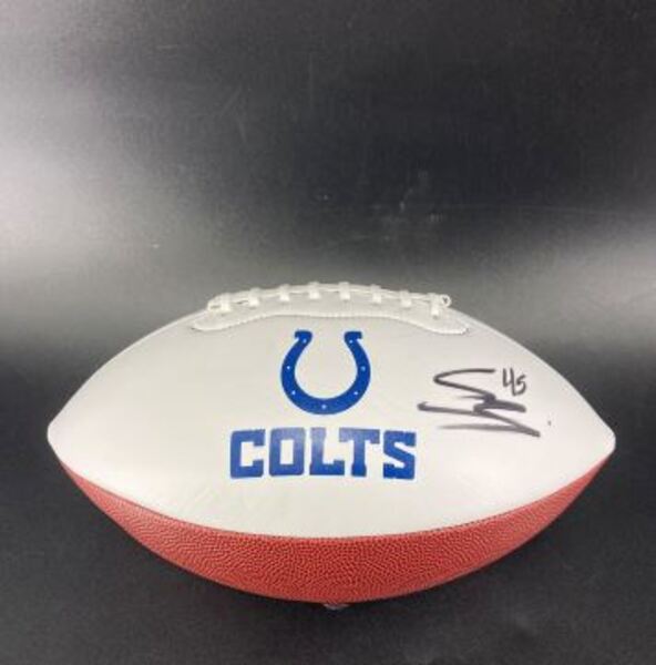 Colts - EJ Speed Signed Panel Ball