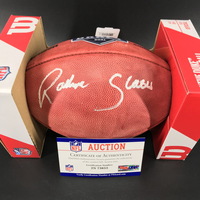 NFL - Chargers Rashawn Slater Signed Authentic Football with 2021 Draft ...