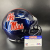 NFL - Ole Miss Jaxon Dart Signed Replica Speed Helmet