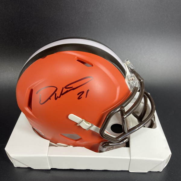 NFL - Browns Denzel Ward Signed Mini Helmet