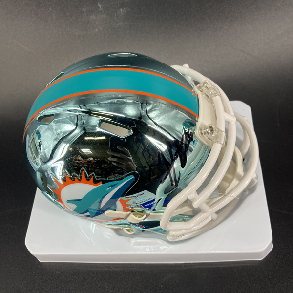 NFL - Dolphins Minkah Fitzpatrick Signed Chrome Mini Helmet