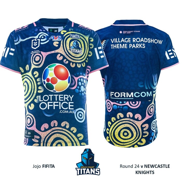 Photo of Jojo Fifita #3 Gold Coast Titans 2026 Indigenous Jersey