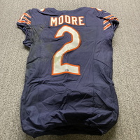 STS - Bears DJ Moore Game Worn Jersey (12/31/23) Size 40 With Captains P...