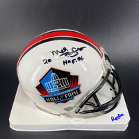 HOF - Cowboys Mel Renfro Signed HOF Mini Helmet with HOF 96 Inscription