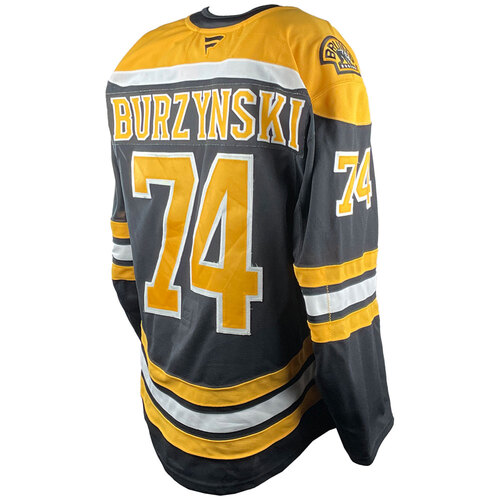 Photo of Game-Used 2025 Prospect Challenge Worn Home Hockey Jersey - Grayson Burzynski