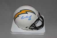 CHARGERS - CASEY HAYWARD SIGNED CHARGERS MINI HELMET (SMUDGED SIGNATURE)