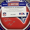 NFL - Patriots Drake Maye Signed 3D Metal Wall Art 8x8
