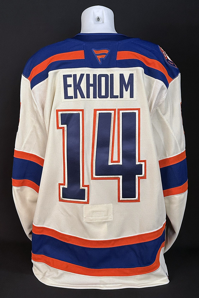 Mattias Ekholm #14 - 2025-26 Edmonton Oilers Alternate Set #2 Game Worn Jersey - Worn For 2 Games - Dec 6th vs Winnipeg & Dec 23rd vs Calgary