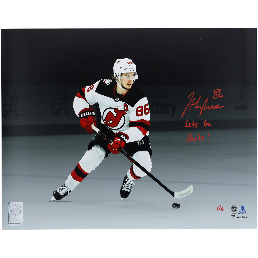 Jack Hughes New Jersey Devils Autographed 11