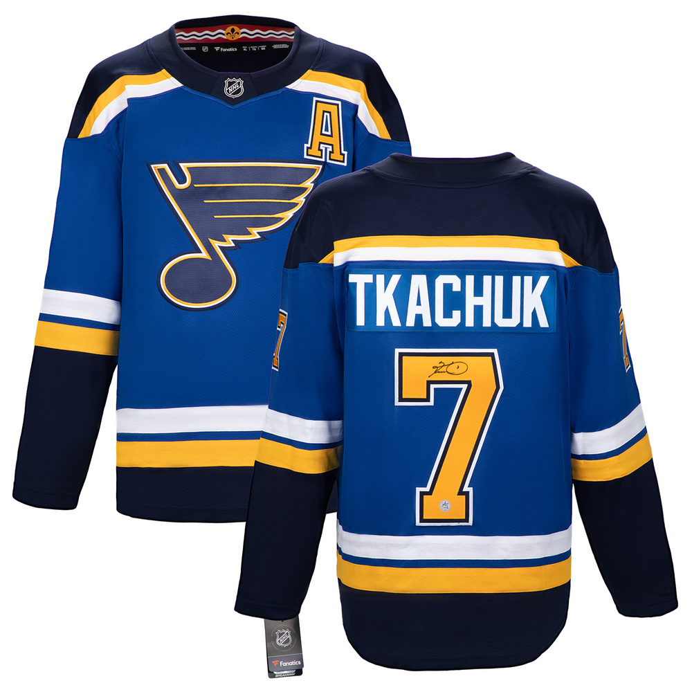 Keith Tkachuk Autographed St Louis Blues Blue Fanatics Breakaway Jersey