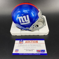 NFL - Giants Wandale Robinson signed mini helmet
