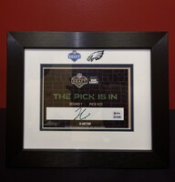 Jihaad Campbell  signed Draft Card -  First official autographed item as...