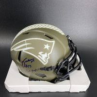 NFL - Patriots Joe Milton Signed STS Mini Helmet