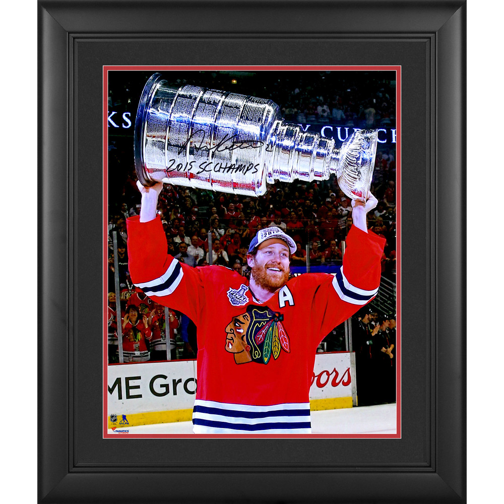 Duncan Keith Chicago Blackhawks 2015 Stanley Cup Champions Framed Autographed 16