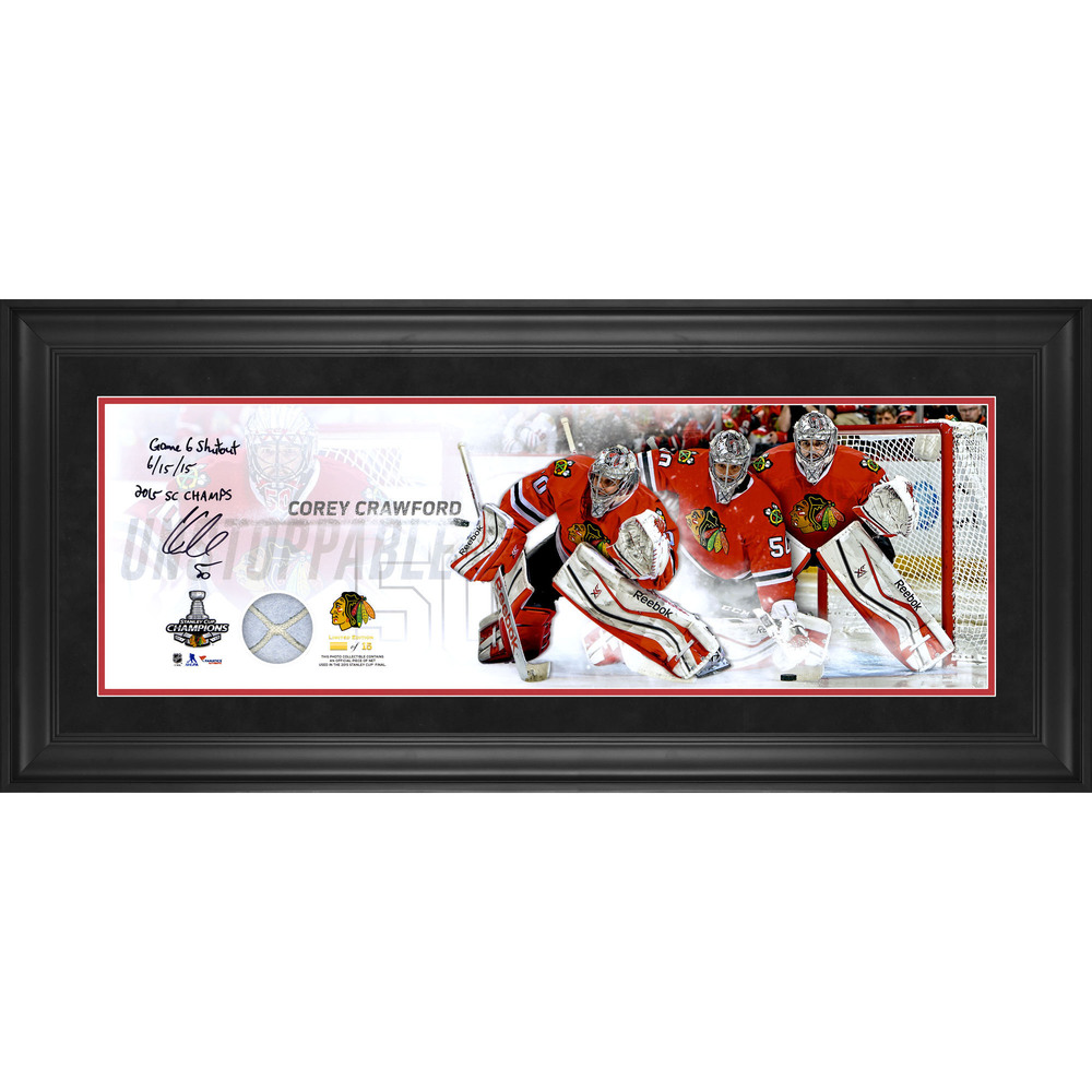 Corey Crawford Chicago Blackhawks Framed Autographed 10