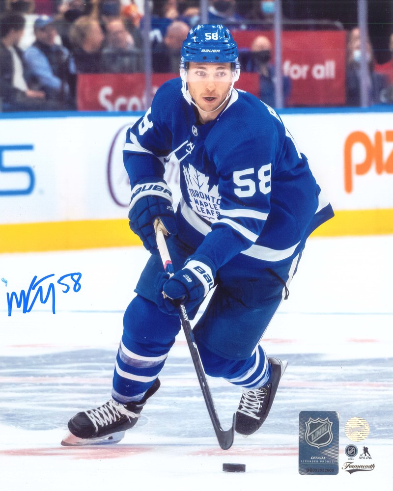 Michael Bunting Toronto Maple Leafs Signed Unframed 8x10 Skating Photo