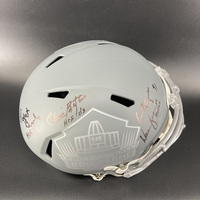 HOF - Oilers Multi Signed Replica Slate Helmet Signed by Warren Moon, Ea...
