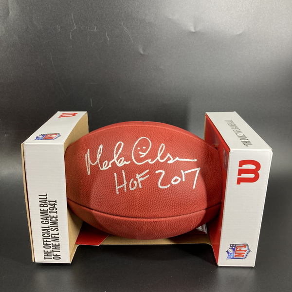 HOF - Saints Morten Andersen Signed Authentic Football