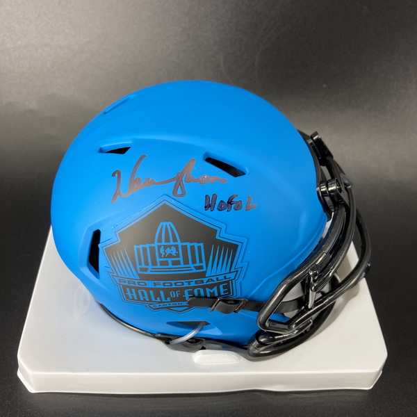 HOF - Oilers Warren Moon Signed Rave Mini Helmet