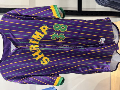 Game issued Jumbo Shrimp Mardi Gras Jersey (2024)