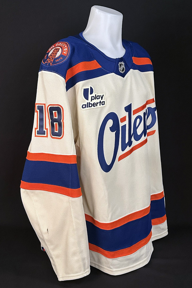 Zach Hyman #18 - 2025-26 Edmonton Oilers Alternate Set #2 Game Worn Jersey - Worn For 2 Games - Dec 6th vs Winnipeg & Dec 23rd vs Calgary