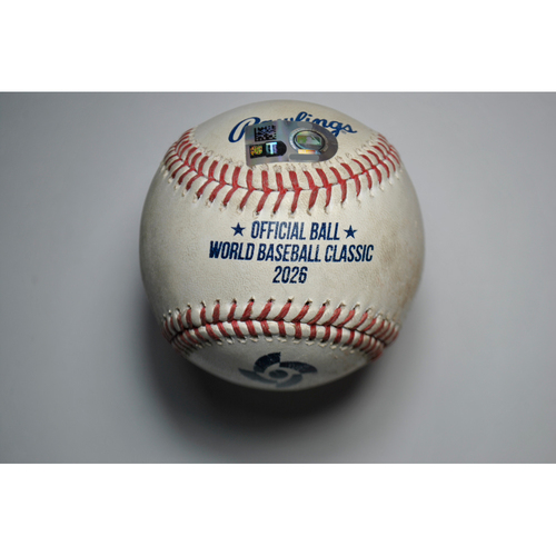 WBC 台湾代表　スチュアート・フェアチャイルド　直筆サインボール 2026 World Baseball Classic - Chinese Taipei Game-Used Jersey