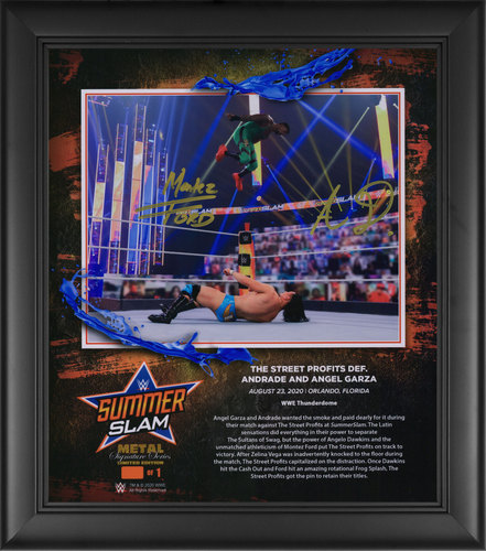Street Profits SIGNED SummerSlam 2020 Signature Series Plaque (#1 of 1)