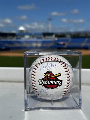 Rochester Redwings Team Autographed Baseball