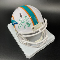 HOF - Dolphins Zach Thomas Signed Mini Helmet with ""HOF 23&qu...
