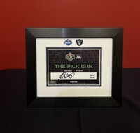 Ashton Jeanty signed Draft Card - First official autographed item as an ...