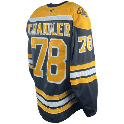 Photo of Game-Used 2025 Prospect Challenge Worn Home Hockey Jersey - Cole Chandler