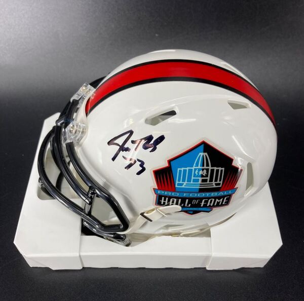 HOF - Browns Joe Thomas Signed HOF Mini Helmet