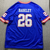Red Cross - Giants Saquon Barkley Signed Replica Jersey