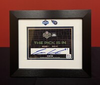 Cameron Ward signed Draft Card -  First official autographed item as an ...