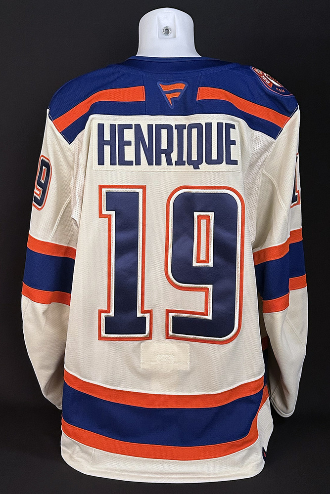 Adam Henrique #19 - 2025-26 Edmonton Oilers Alternate Set #2 Game Worn Jersey - Worn For 2 Games - Dec 6th vs Winnipeg & Dec 23rd vs Calgary