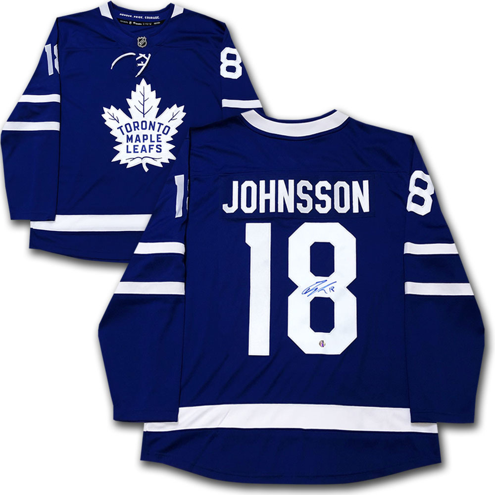 Andreas Johnsson Autographed Toronto Maple Leafs Fanatics Jersey