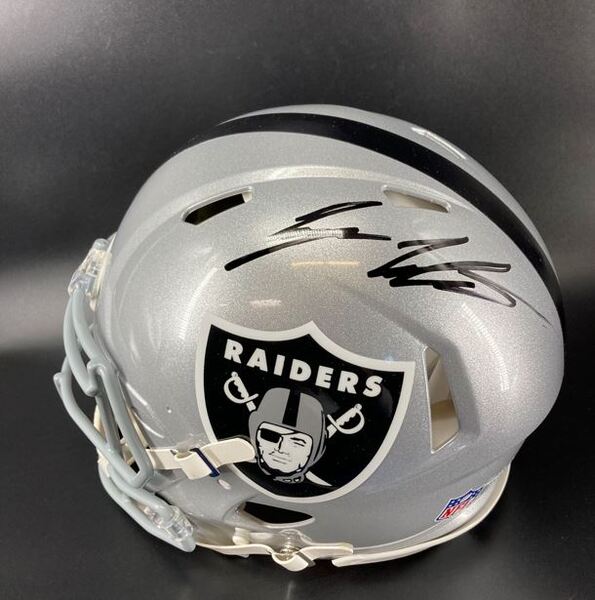 NFL - Raiders Tyree Wilson Signed Authentic Speed Helmet